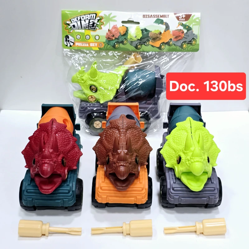 Auto dinosaurio desarmable